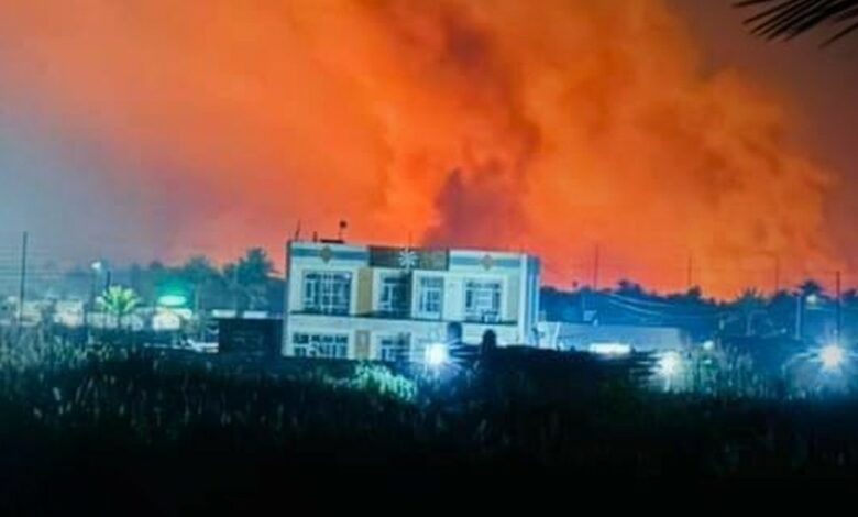 iraq2 هجوم بالصواريخ والطيران على مقر الحشد الشعبي في بابل