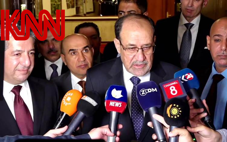 maliki نوري المالكي:اتفقنا مع مسرور بارزاني على إيجاد حلول نهائية لخلافات بغداد وكوردستان